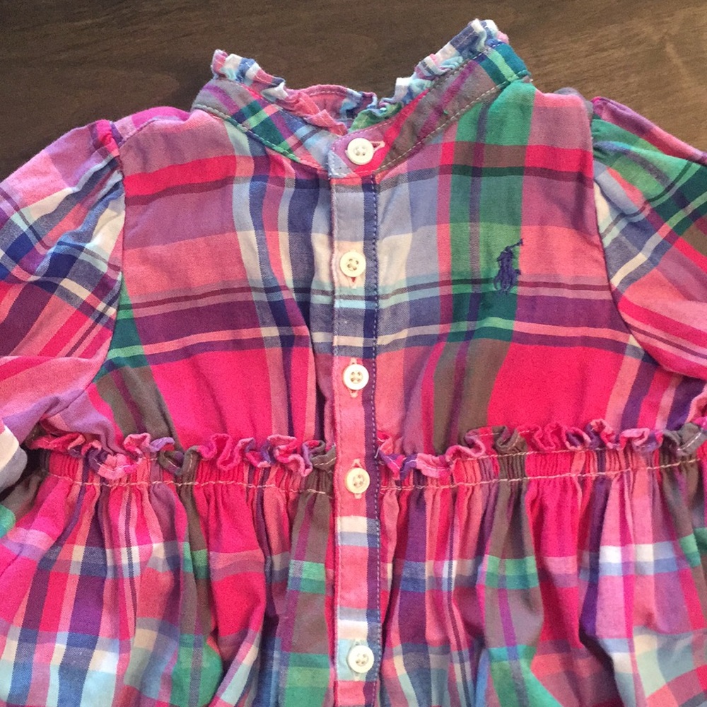 Ralph Lauren plaid tunic / dress, size 9M - Picture 2 of 7